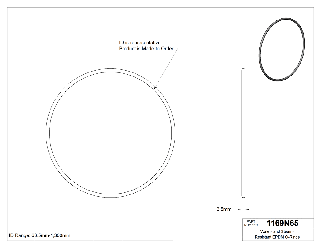 Technical drawing - 1169N65